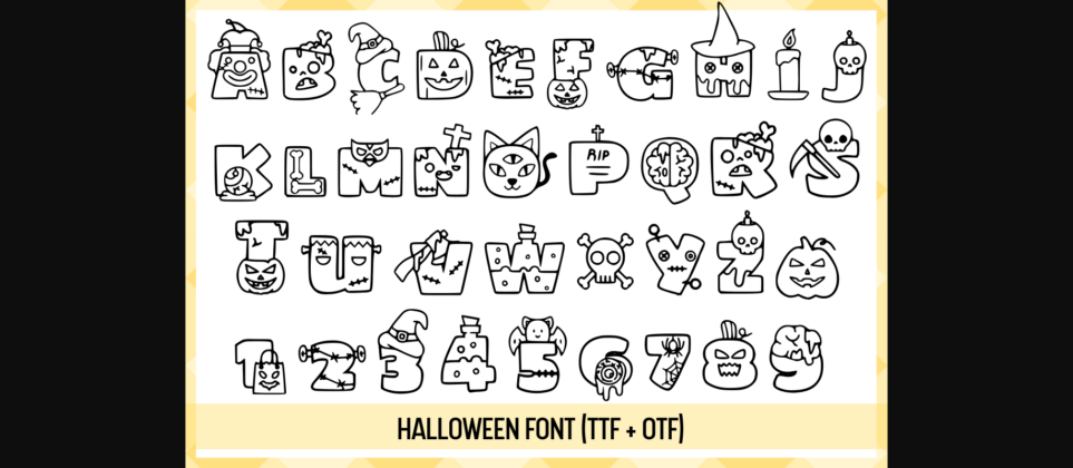 Halloween Font Poster 2