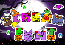 Halloween Font Poster 1