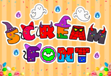 Halloween Font Poster 1