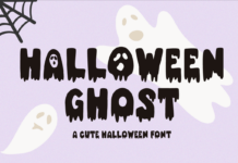 Halloween Ghost Font Poster 1