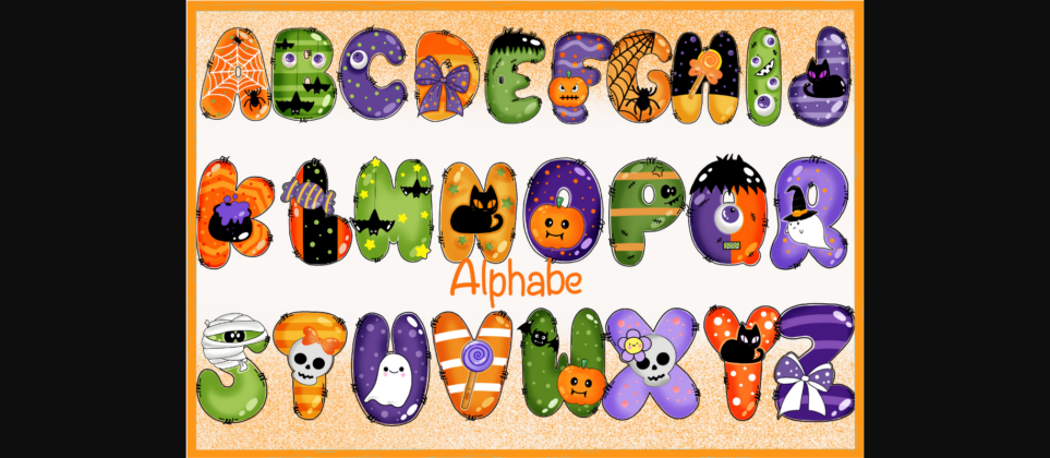 Halloween Groovy Font Poster 4