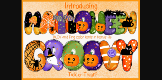 Halloween Groovy Font Poster 1