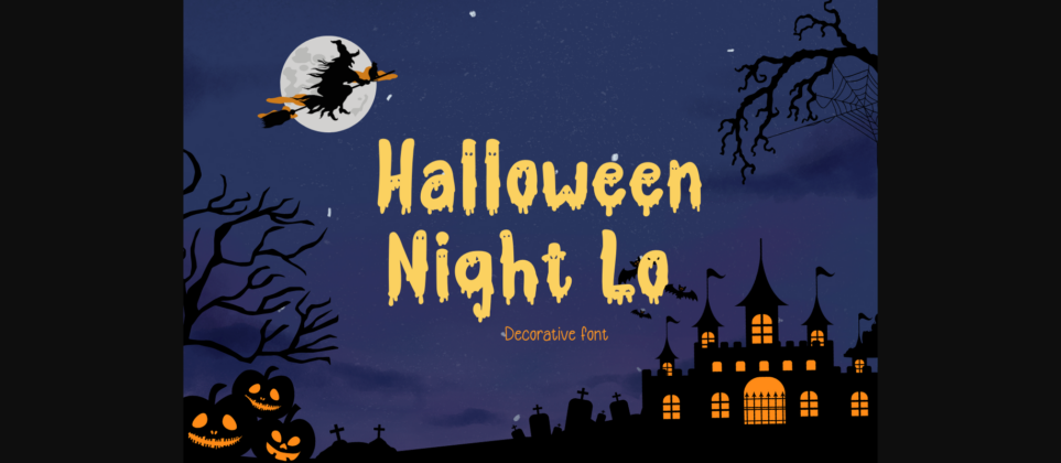 Halloween Night Lo Font Poster 3
