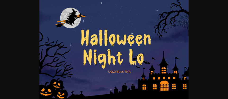 Halloween Night Lo Font Poster 1