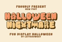 Halloween Nightmare Font Poster 1