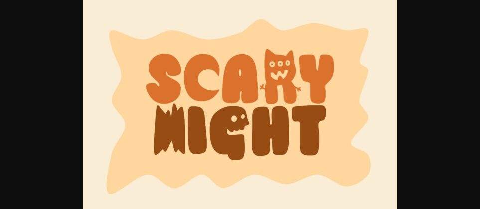 Halloween Nightmare Font Poster 7