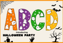 Halloween Party Font Poster 1