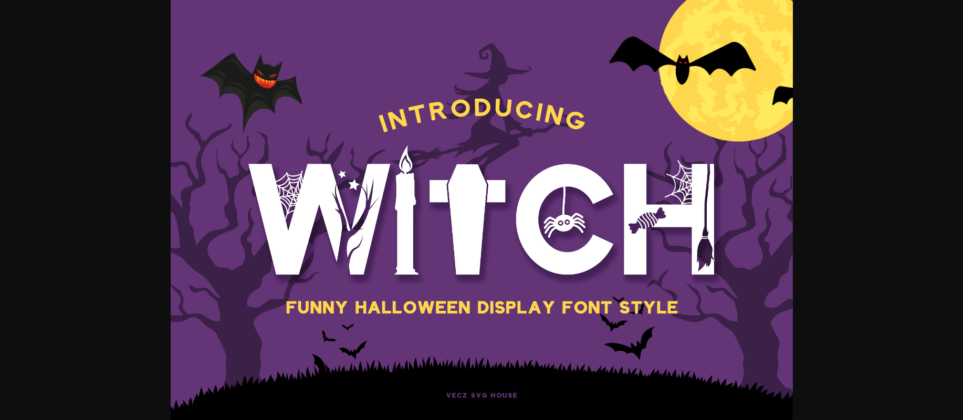 Halloween Witch Font Poster 3