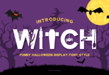 Halloween Witch Font Poster 1