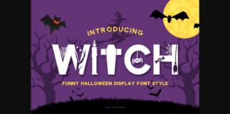 Halloween Witch Font Poster 1