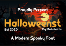 Halloweenst Font Poster 1