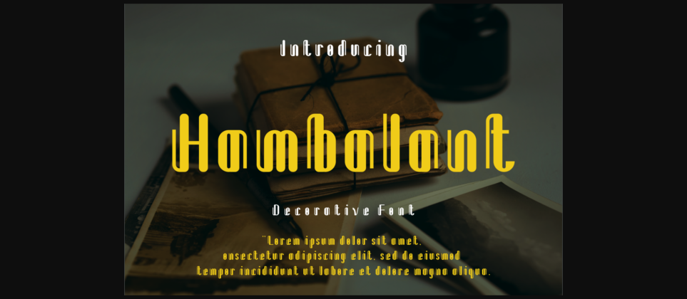 Hambalant Font Poster 3