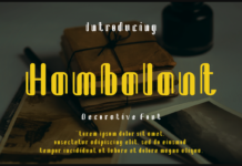 Hambalant Font Poster 1