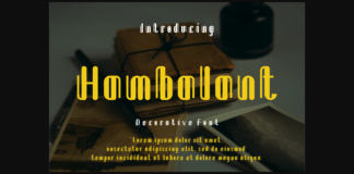 Hambalant Font Poster 1