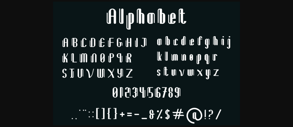 Hambalant Font Poster 6