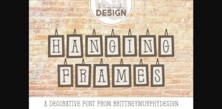 Hanging Frames Font Poster 1