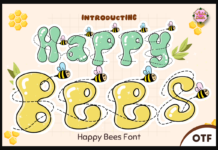 Happy Bees Font Poster 1