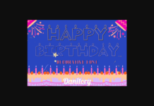 Happy Birthday Font Poster 1