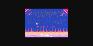 Happy Birthday Font Poster 1