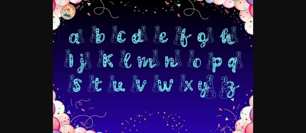 Happy Birthday Font Poster 5