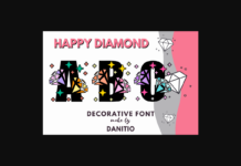 Happy Diamond Font Poster 1