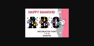 Happy Diamond Font Poster 1