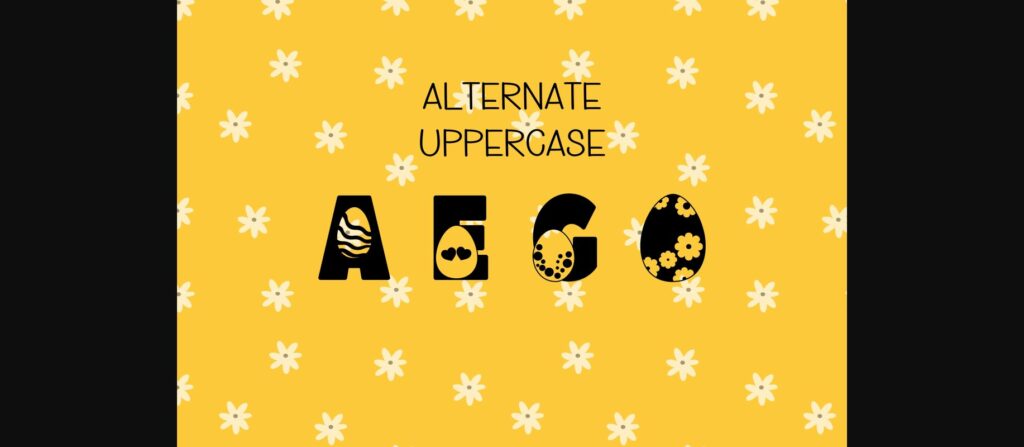 Happy Easter Egg Font Poster 7