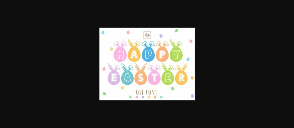 Happy Easter Font Poster 3