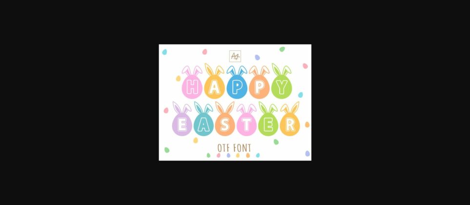 Happy Easter Font Poster 3