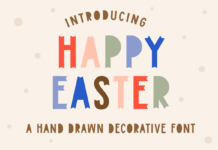 Happy Easter Font Poster 1