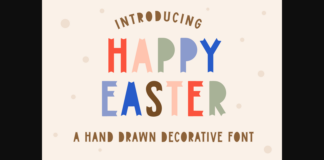 Happy Easter Font Poster 1