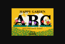 Happy Garden Font Poster 1