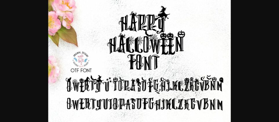 Happy Halloween Font Poster 3