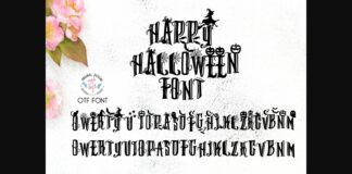 Happy Halloween Font Poster 1