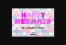 Happy Mermaid Font Poster 1