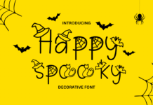 Happy Spooky Font Poster 1