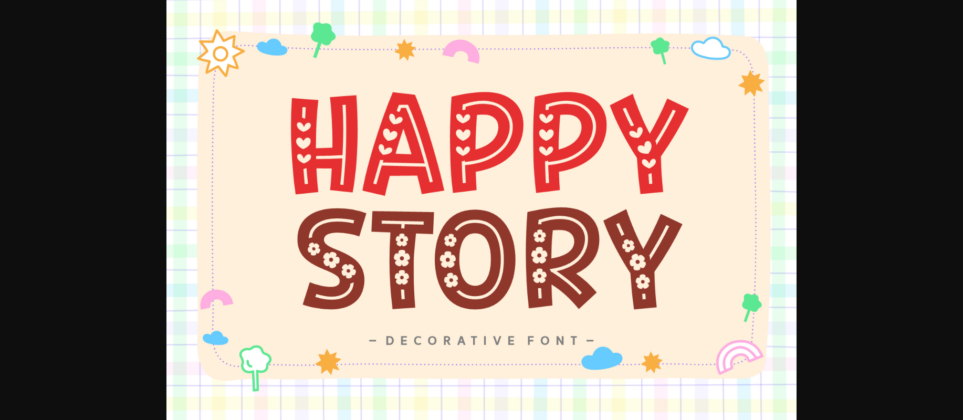Happy Story Font Poster 3