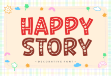 Happy Story Font Happy Story Font Poster 1