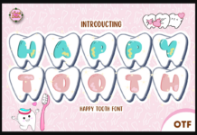 Happy Tooth Font Poster 1
