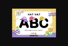 Hat Hat Font Poster 1