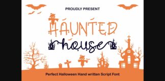 Haunted House Font Poster 1