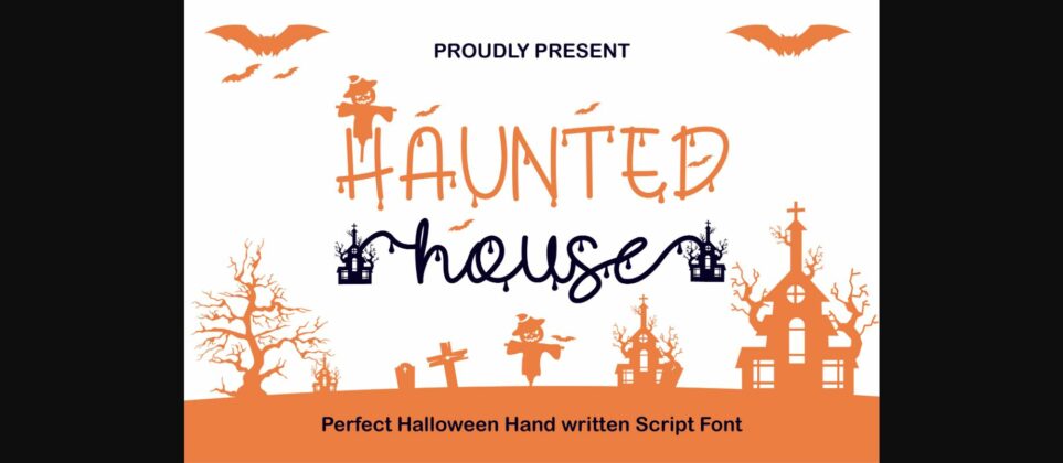 Haunted House Font Poster 1