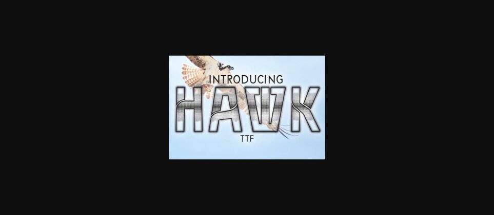 Hawk Font Poster 3