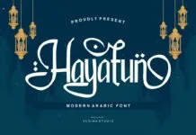 Hayatun Font Hayatun Font Poster 1