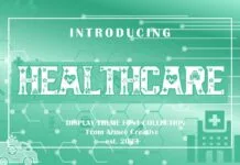 Healthcare Font Healthcare Font Poster 1
