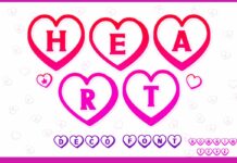 Heart Font Poster 1