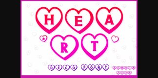 Heart Font Poster 1