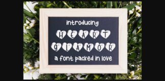 Heart Glamor Font Poster 1