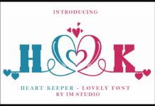 Heart Keeper Font Poster 1