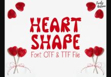 Heart Shape Font Poster 1